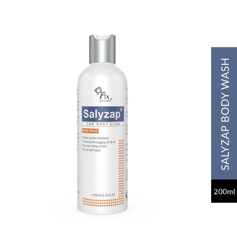 Fixderma 2 Salicylic Acid Salyzap Body Wash For Back Upper Arms Acne
