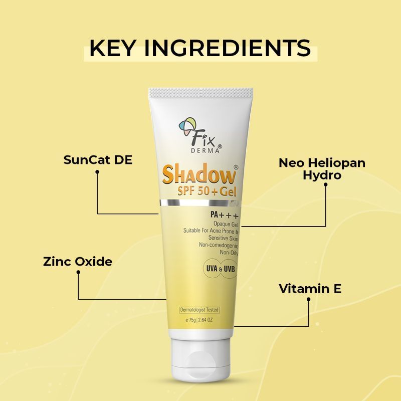 Fixderma Shadow Sunscreen SPF 50 Gel For Oily Skin Acne Prone UVA UVB fixderma-shadow-sunscreen-spf-50-gel-for-oily-skin-acne-prone-uva-uvb
