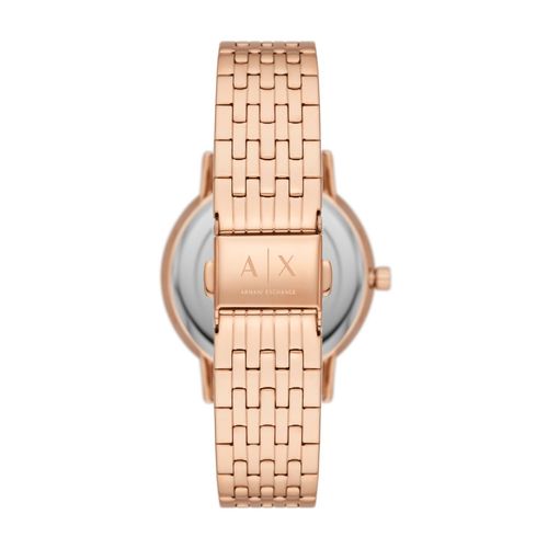 Buy ARMANI EXCHANGE Rose Gold Strap Watch Set Ax7145 Online