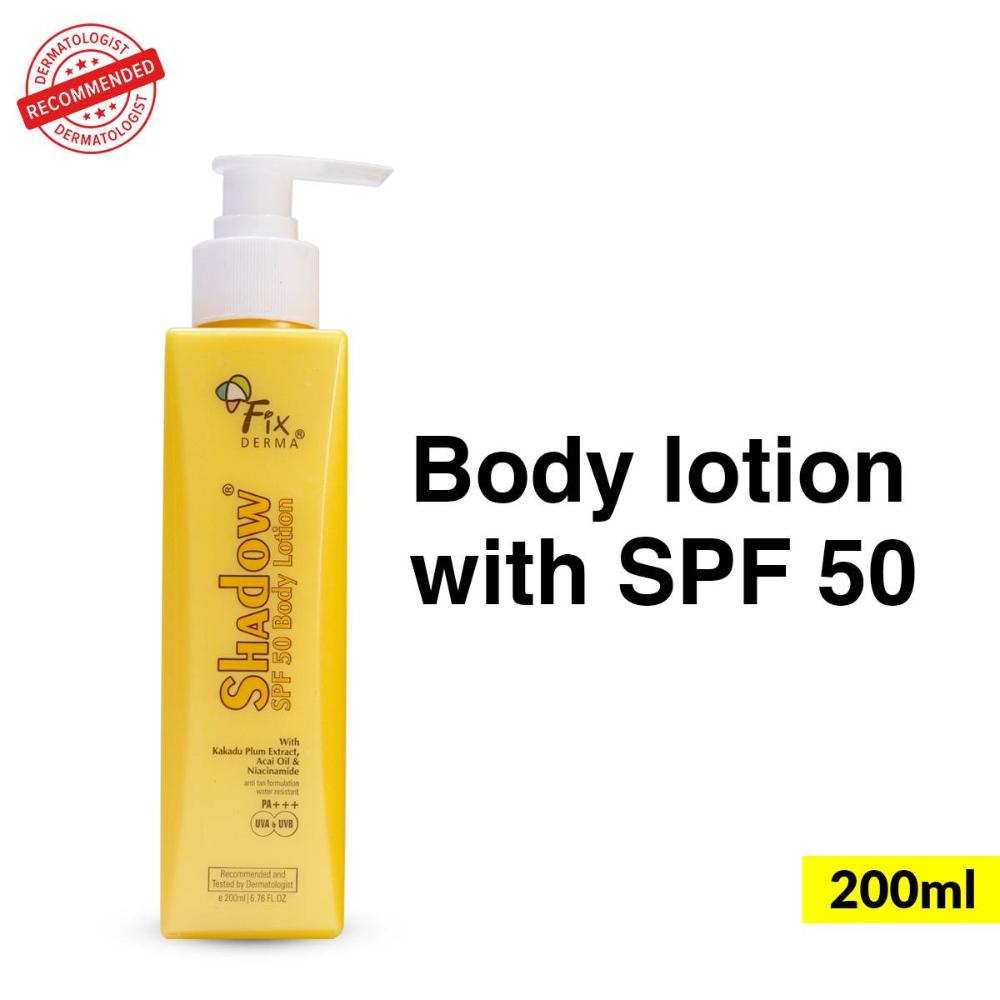 Buy Fixderma Shadow Sunscreen Body Lotion SPF 50 PA+++ UVA & UVB ...