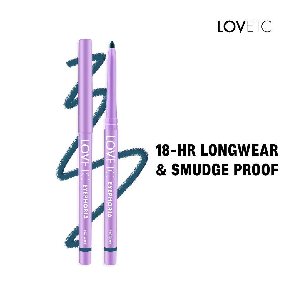 LOVETC Retractable Kajal, Water & Smudge Proof, Ophthalmologist Tested - Teal Tease