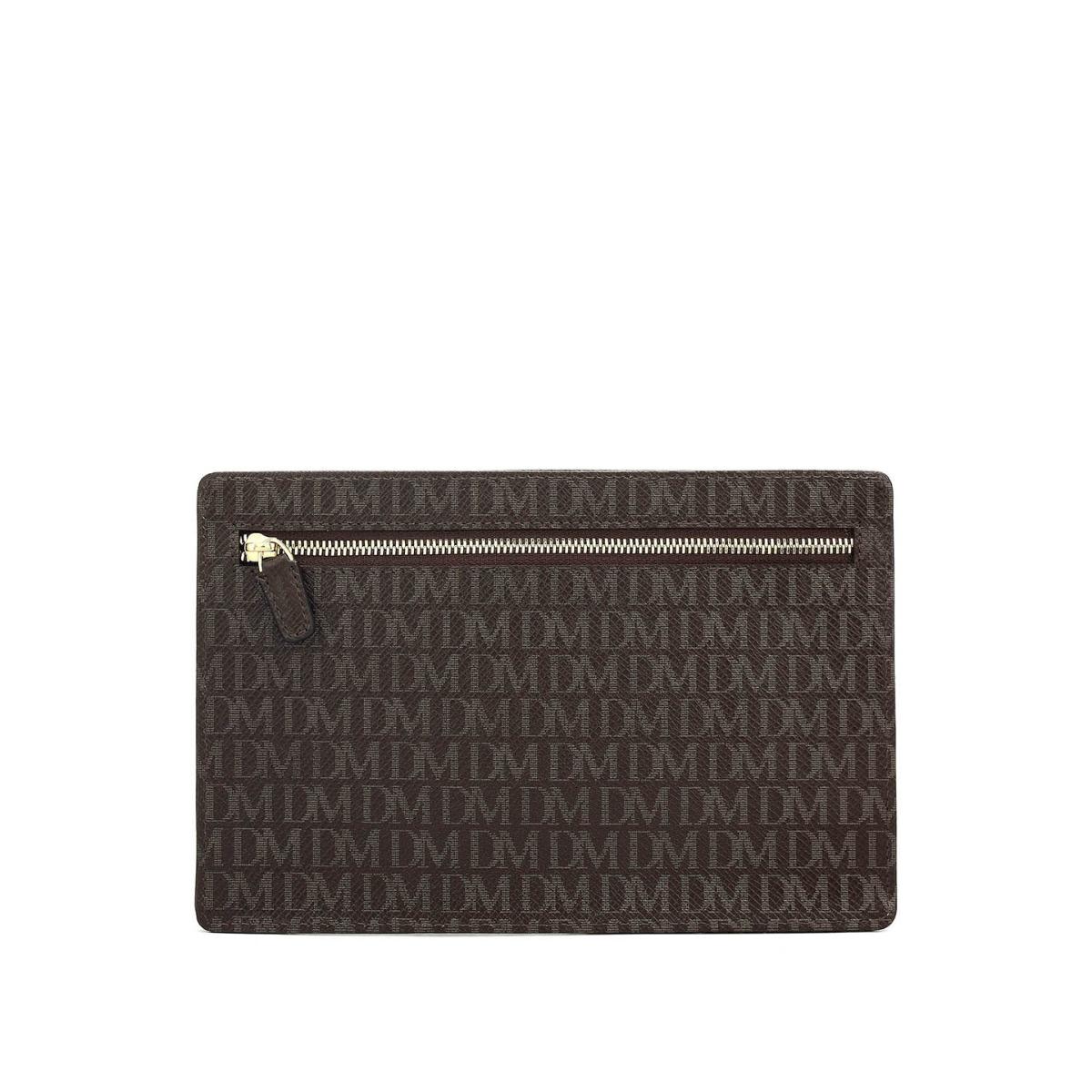 Buy Da Milano Leather Brown Printed Wallet Online