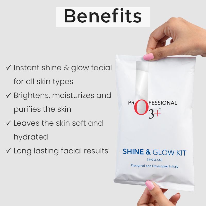 O3+ Shine & Glow Facial Kit For Instant Glow Buy O3+ Shine & Glow
