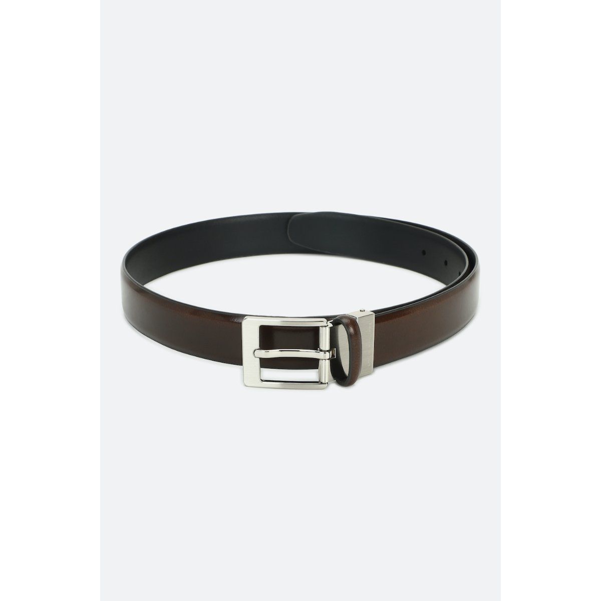 Louis Philippe Men Casual Black Genuine Leather Belt