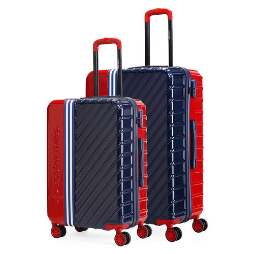 Buy Nasher Miles Vegas Hard-Sided Polycarbonate Luggage Red Blue