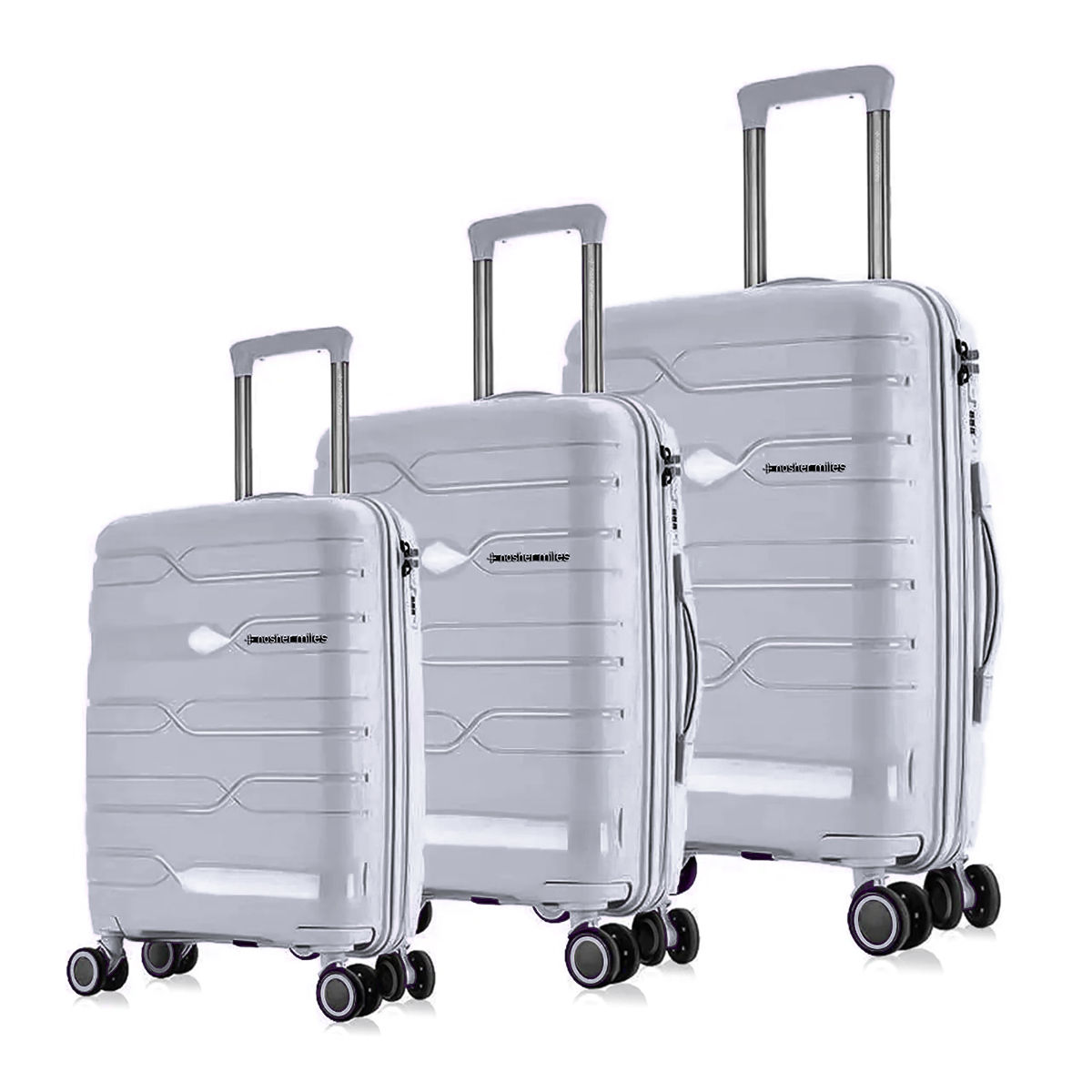 Buy Nasher Miles Paris Hard-Sided Polypropylene Luggage Grey