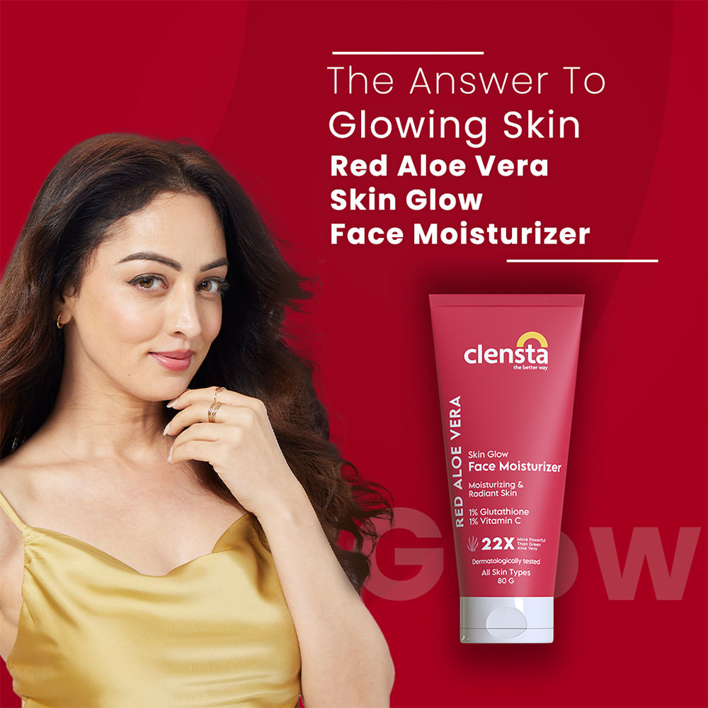 Buy Clensta Red Aloe Vera Skin Glow Face Moisturizer Online