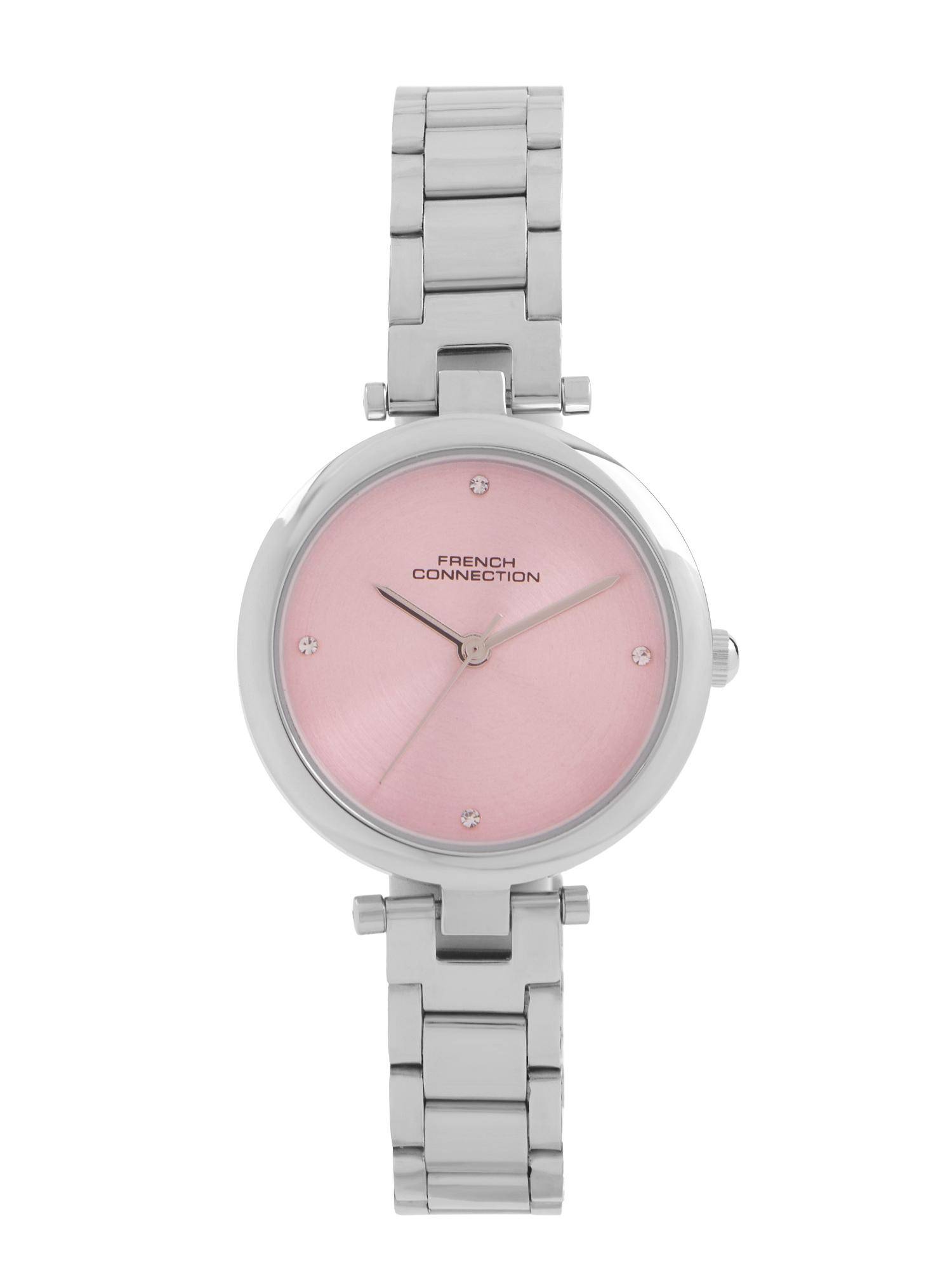 French Connection Pink Sunray Dial, Analog Watch - For Women FCN0166PSM (M)