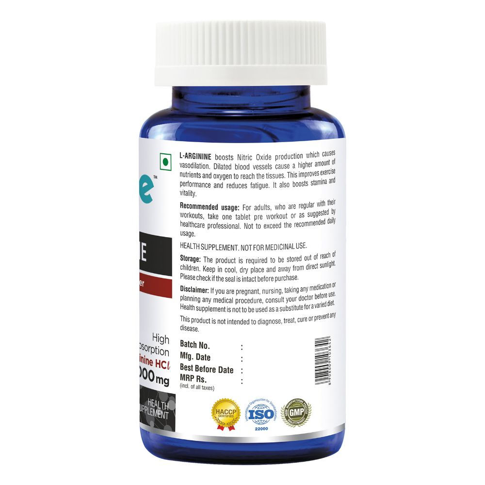 Onelife LArginine 1000mg Pre Workout Supplements 60 Tablets Buy