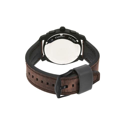 Buy Fossil Machine Dark Brown Watch FS4656 For Men Online