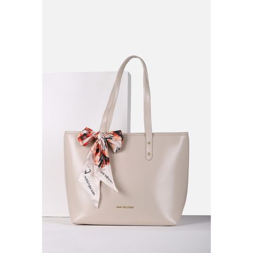 Van Heusen Women Beige Solid Formal Tote Bag