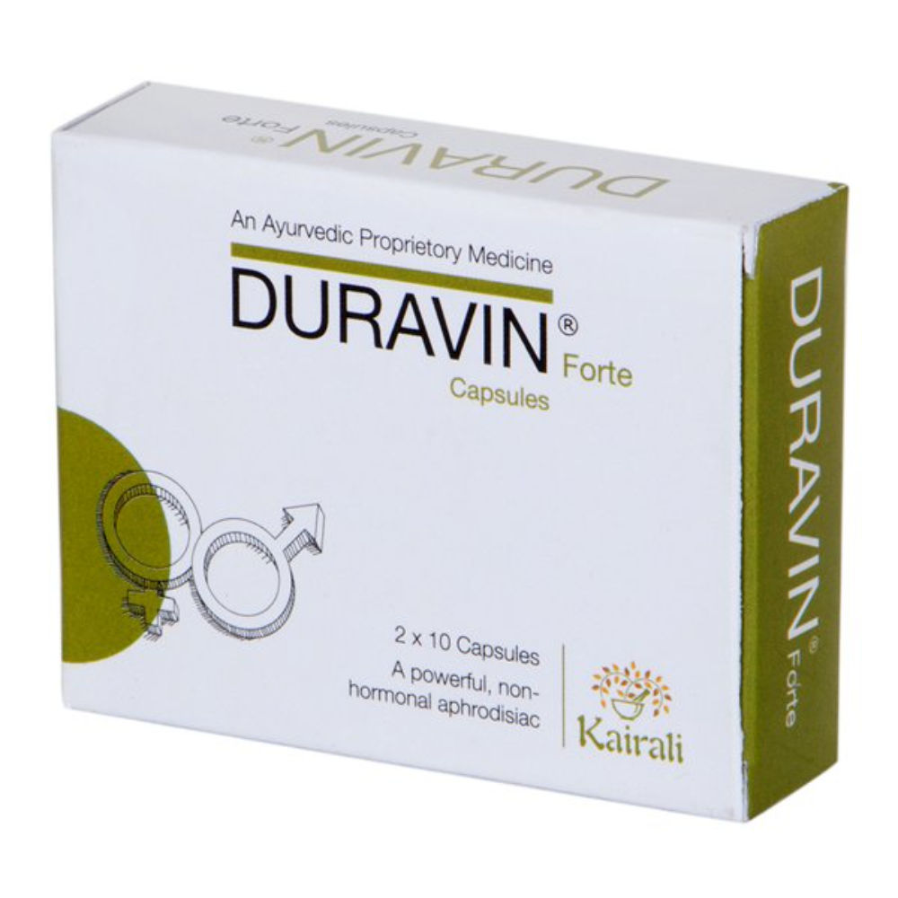Kairali Duravin Forte Capsules (A Powerful, Non - Hormonal Aphrodisiac)(20 Capsules)