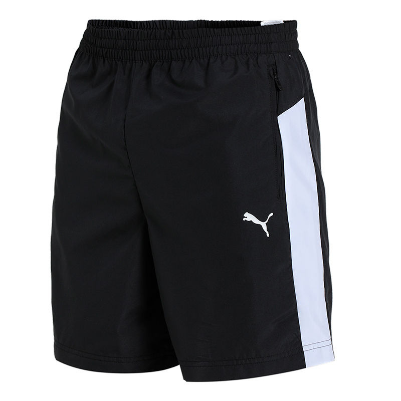 Puma Zippered Woven Men's Black Casual Shorts (XS)