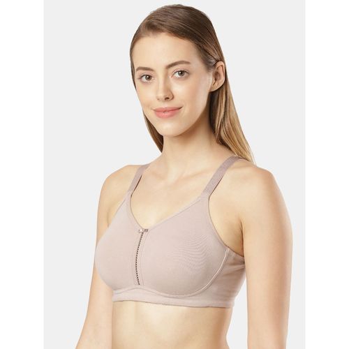 Buy Jockey Es27 Women Cotton Witefree Non Padded Full Coverage Bra With  Adjustable Straps Beige online