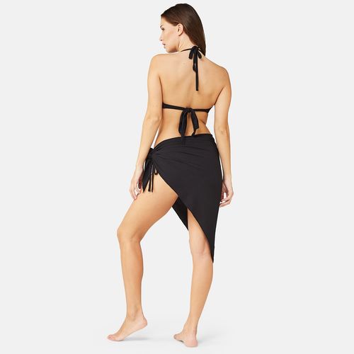 Buy Secrets By Zerokaata Women Stretchable Ribbed Halter Swim