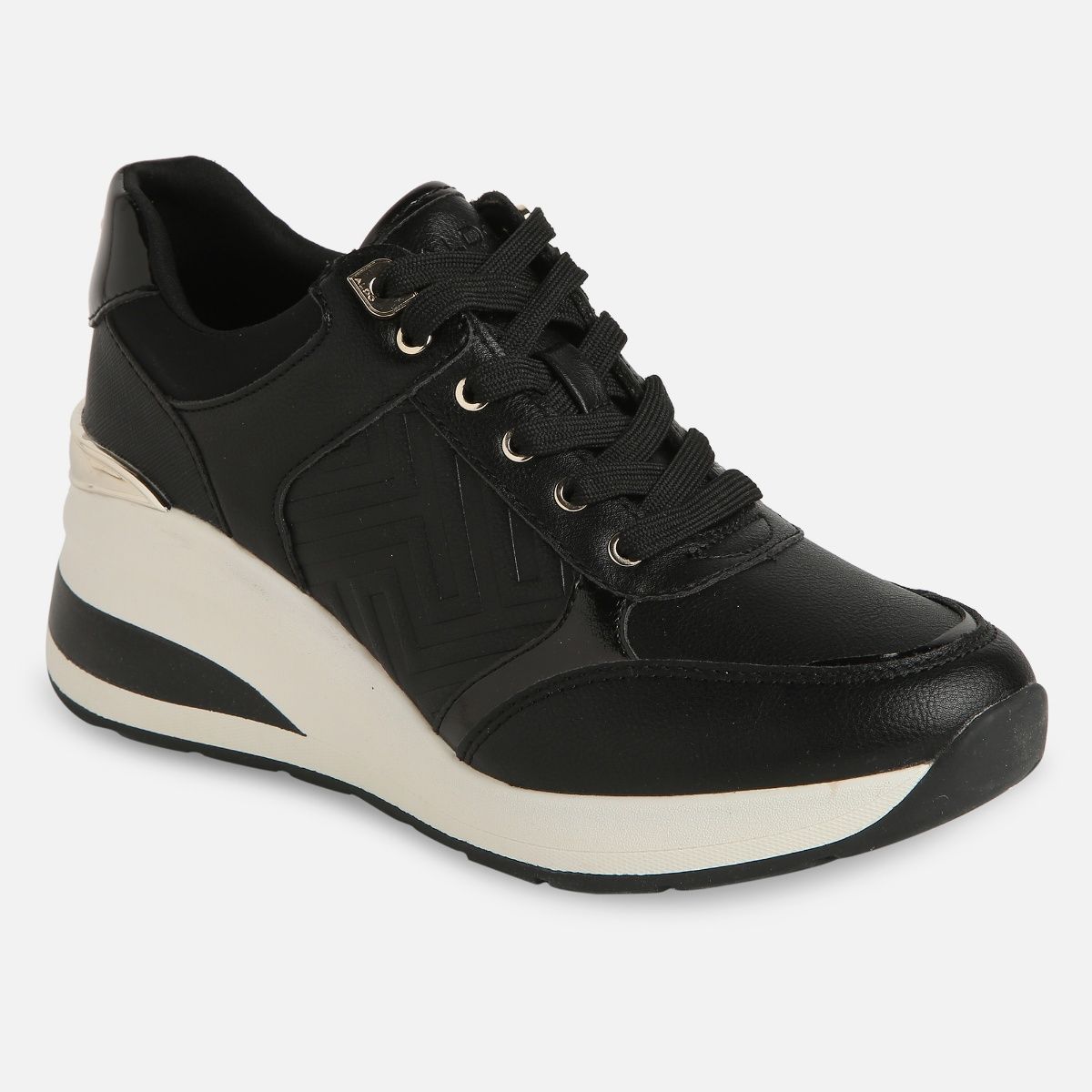 Buy Aldo Iconistep Synthetic Black Solid Sneakers Online