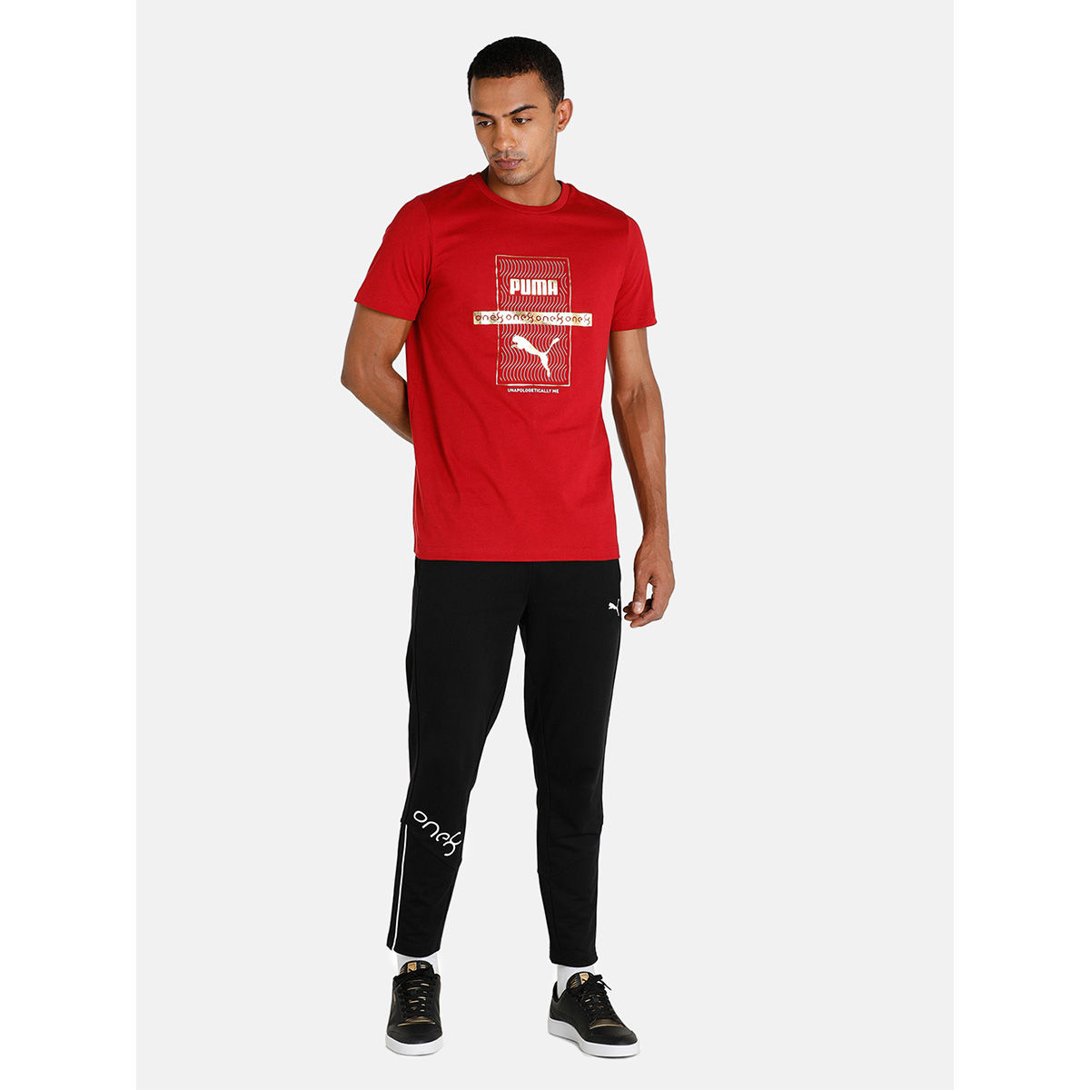 Red and gold puma on sale shirt