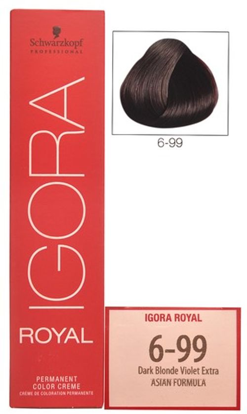 Schwarzkopf Igora Royal 6 99 Dark Blonde Violet Extra Hair Color Buy Schwarzkopf Igora Royal 6 99 Dark Blonde Violet Extra Hair Color Online At Best Price In India Nykaa