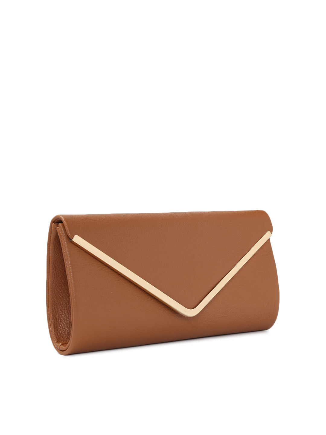 Buy Toniq Brown Envelope Clutch Online
