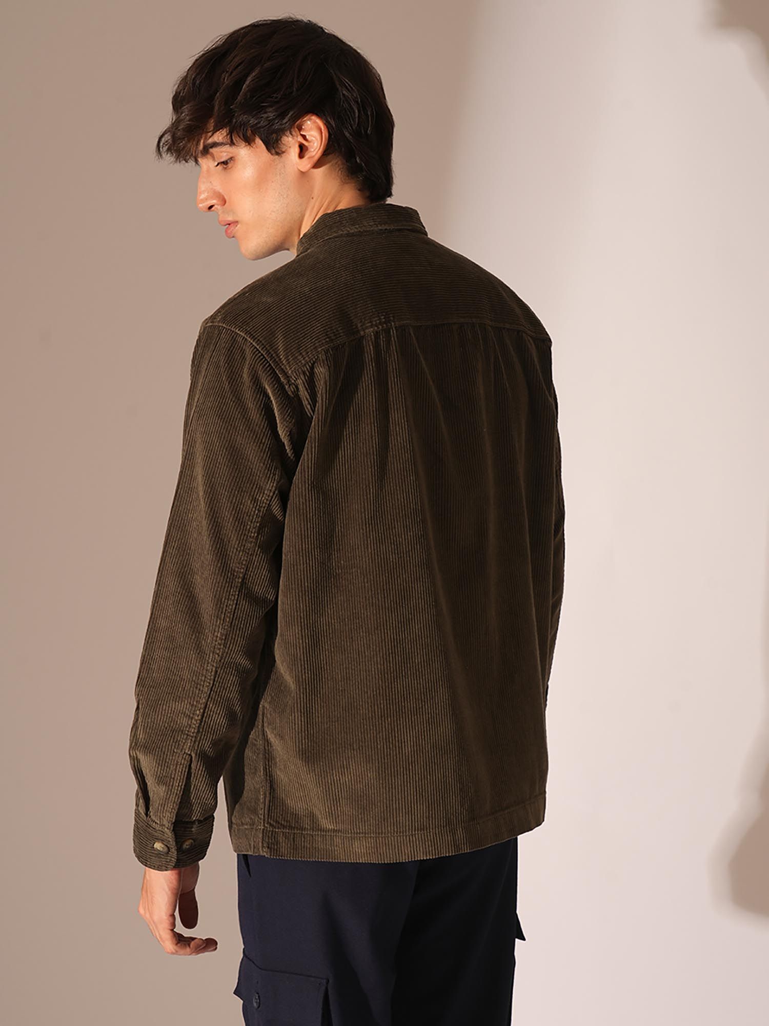 SELECTED HOMME Selected Dark Green Corduroy Jacket