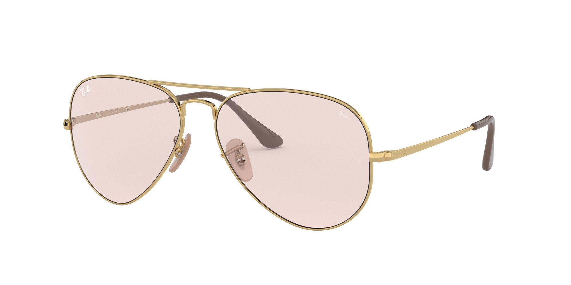 Buy Ray-Ban 0RB3689 Pink Evolve Icons Aviator (58 mm) Online