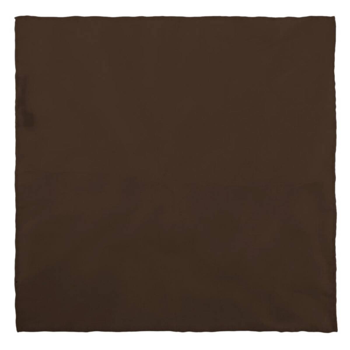The Tie Hub Solid Brown Pocket Square
