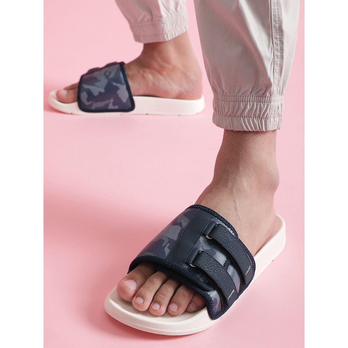 Buy Chupps Mens Velcro Ergox Plus Comfort Camo Slider Recycled