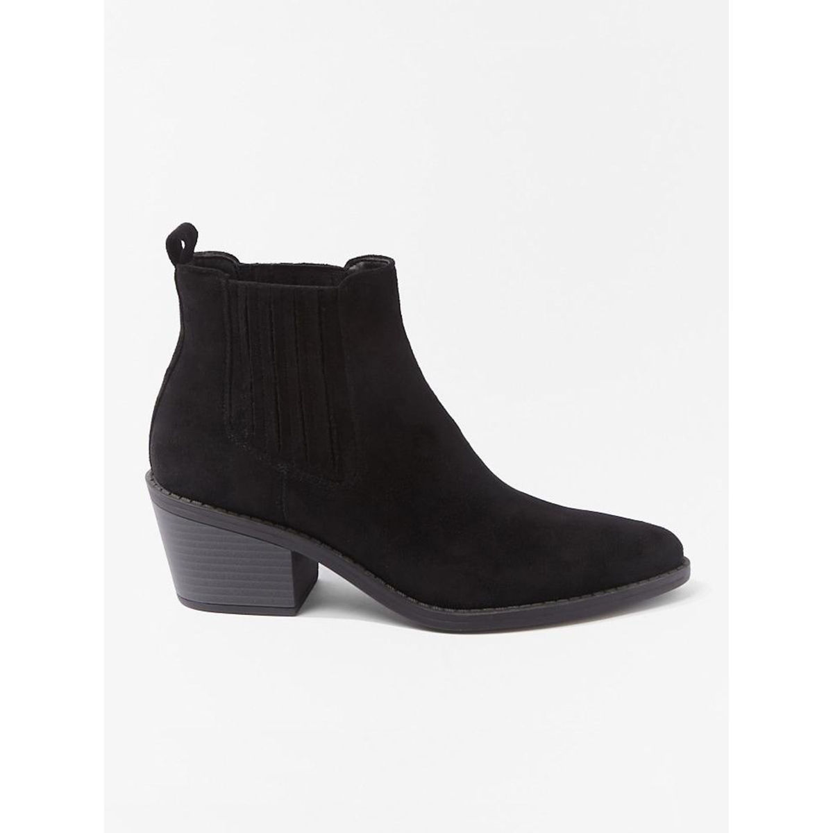 Buy Forever 21 Faux Suede Black Boots Online