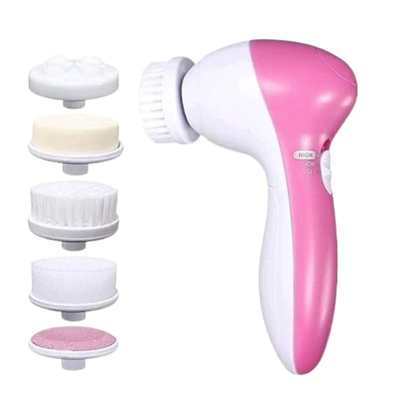 Bronson Professional 5 In 1 Body And Face Compact Beauty Care Massage And Exfoliation Tool