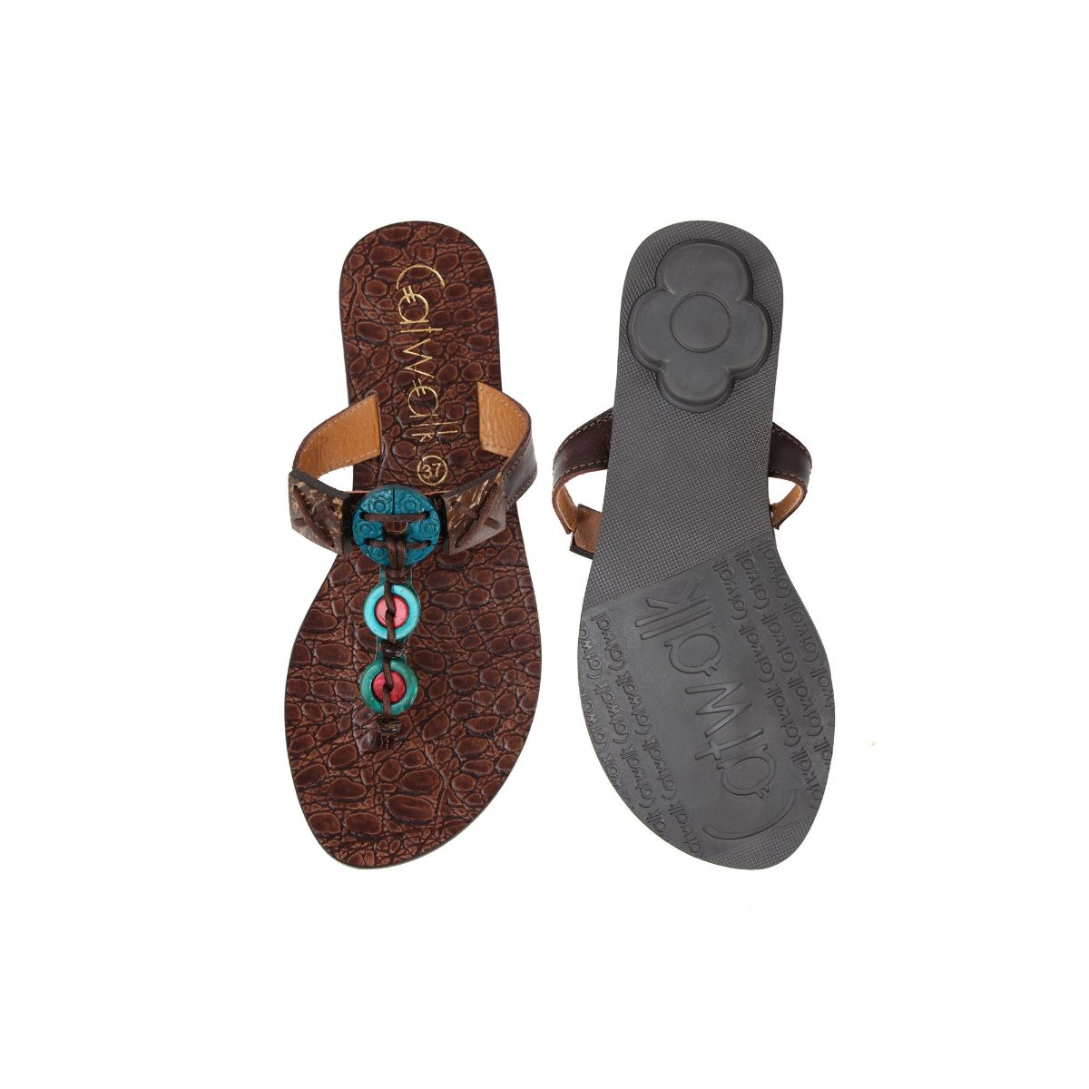 Triset Flat Sandals Thong Blue main image 0