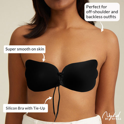 Buy NYKD By Nykaa Silicone Bra Butterfly - Black NYA010 online