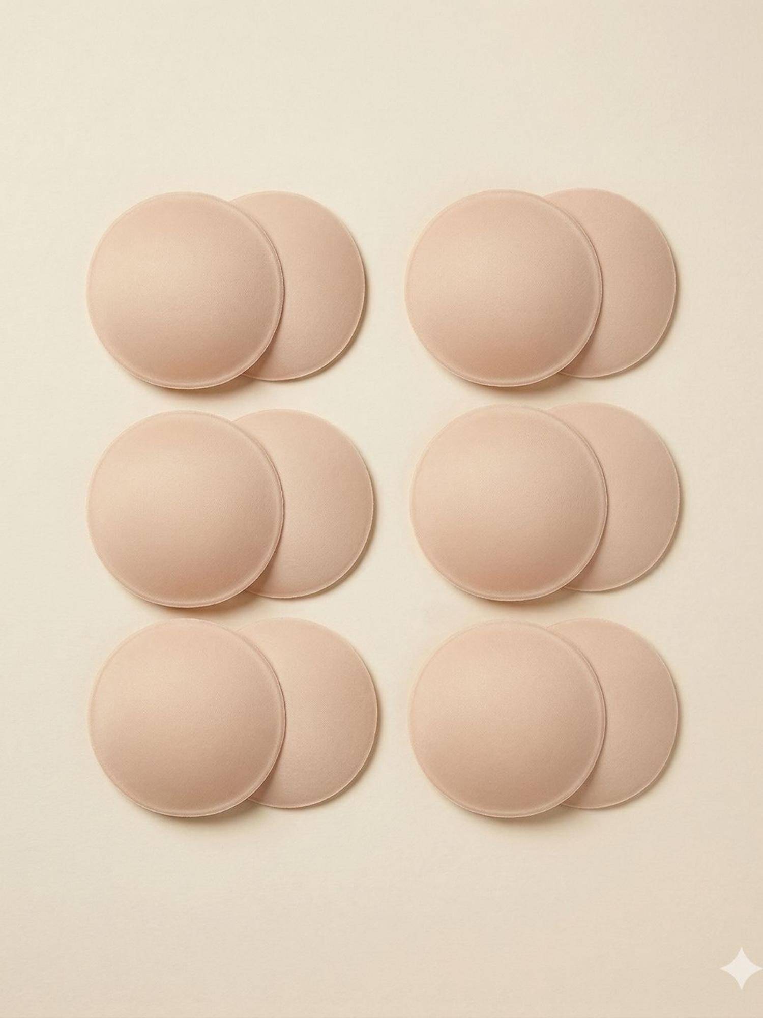 G Heist Pack of 6 Round Breast Enhancer Insert Bra Pads For Women