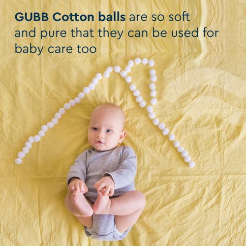 Gubb USA Cotton Balls Coloured 100 Pieces For Face Cleansing & Makeup  Removal Gubb USA Cotton Balls, For Domestic at Rs 53/unit in New Delhi