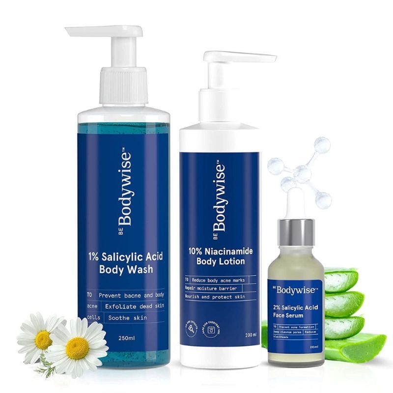 Be Bodywise 1 Salicylic Acid Body Wash + 10 Niacinamide Body Lotion