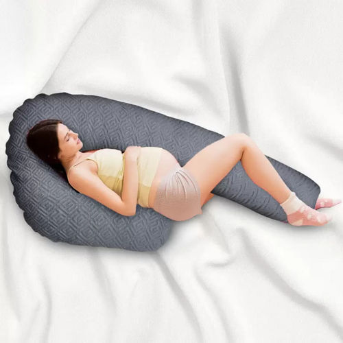 Buy SLEEPSIA Premium Shredded Memory Foam J Shape Pregnancy Pillow