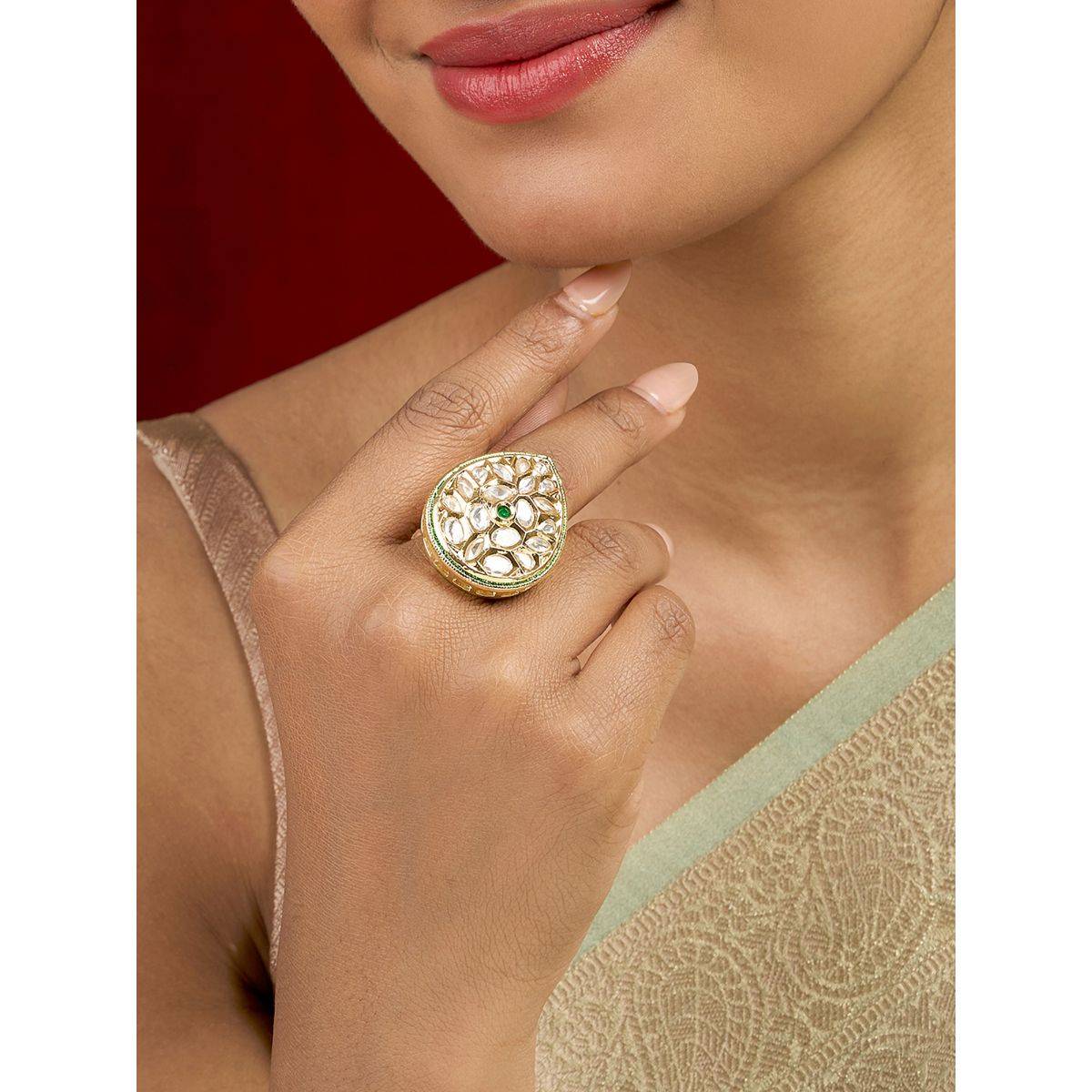 Teejh Tilika Green Ring