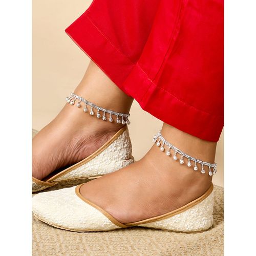 Payal Silver Kalyan Silver Anklets Buy Teejh Sathiyapriya Silver