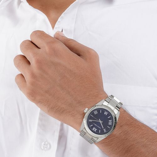 Joker Witch Leigh Blue Dial Silver Metallic Strap Watch