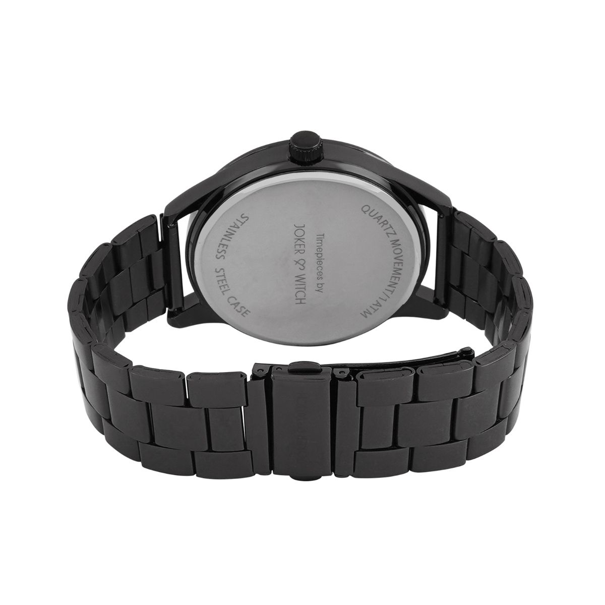 Joker & Witch Carioca All Black Metallic Strap Watch: Buy Joker & Witch ...