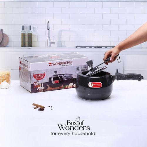Wonderchef Taurus Hard Anodized Pressure Cooker L