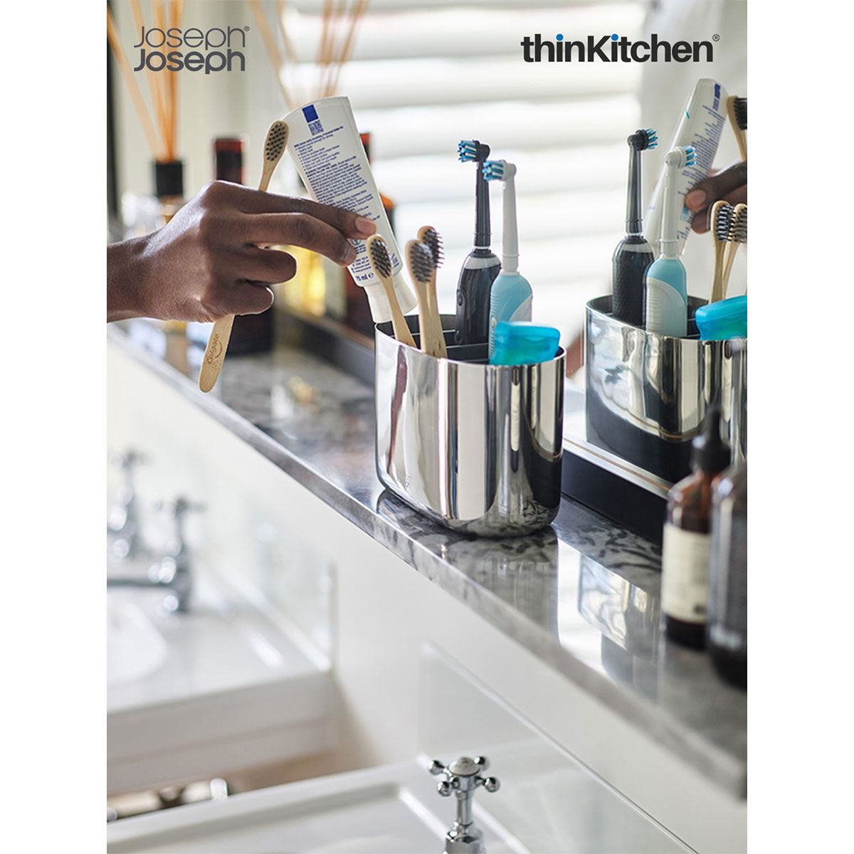 Buy Joseph Joseph Easy Store Luxe Large Stainless Steel Toothbrush