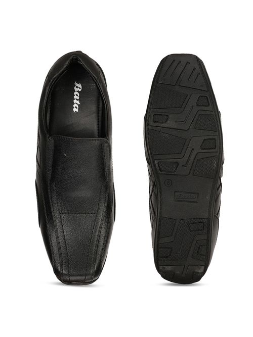 Buy Bata Men Black Slip-On Formal Shoes Online