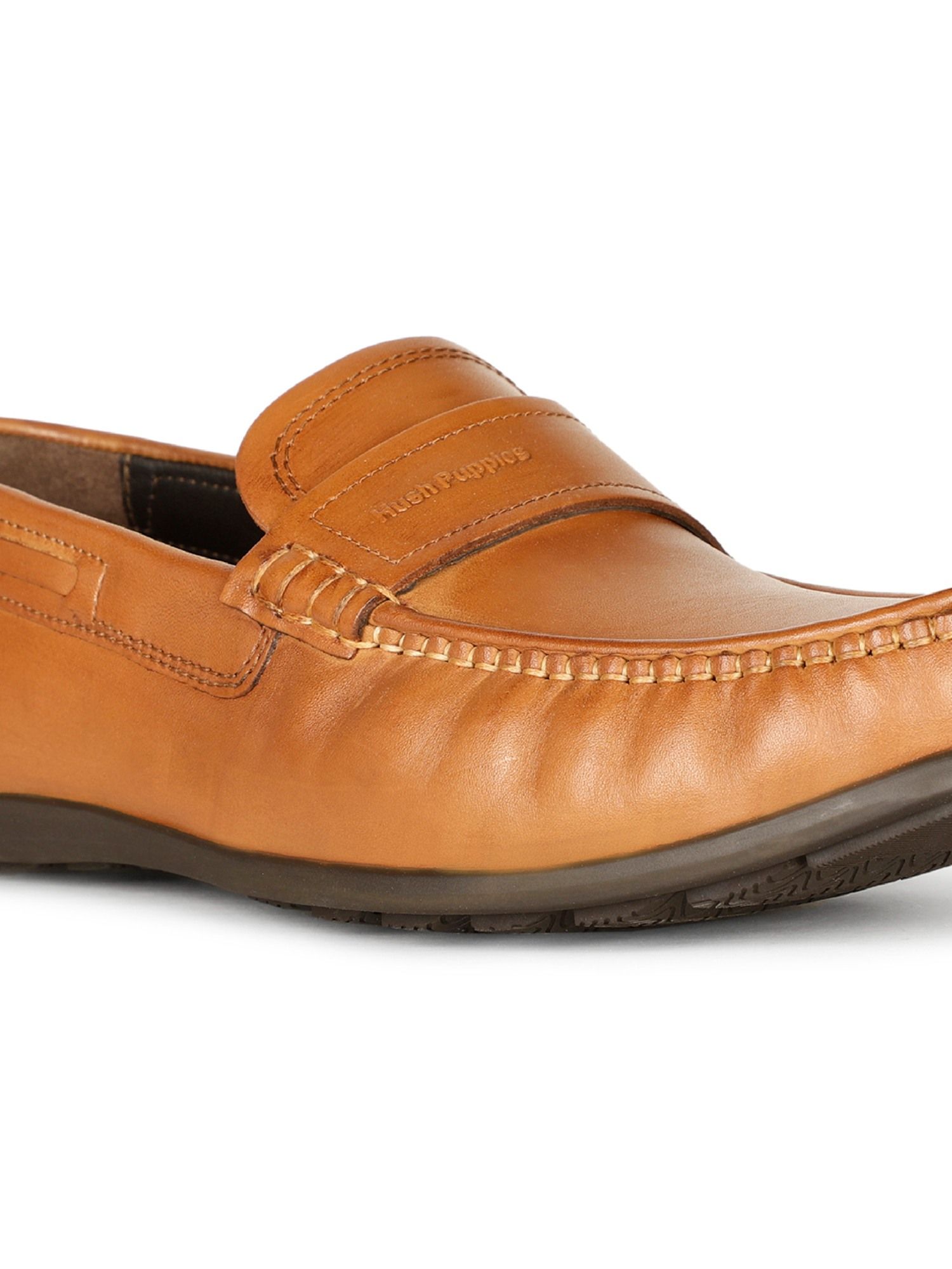 Hush puppies cheap tan loafers