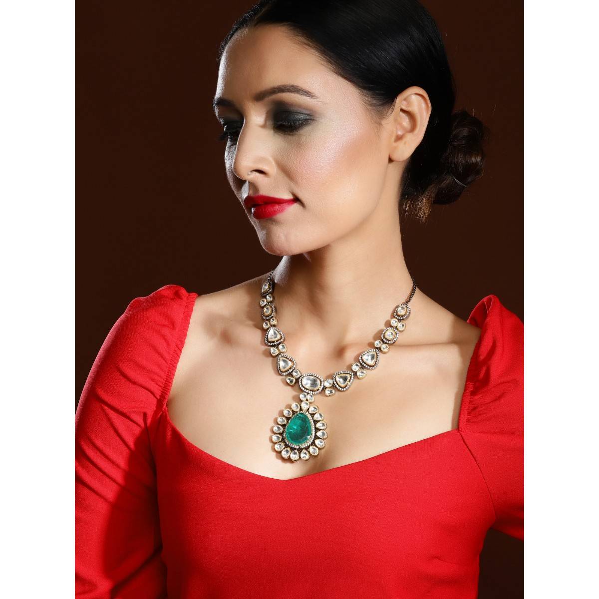 Ritu Singh Gold Plated Kundan Necklace