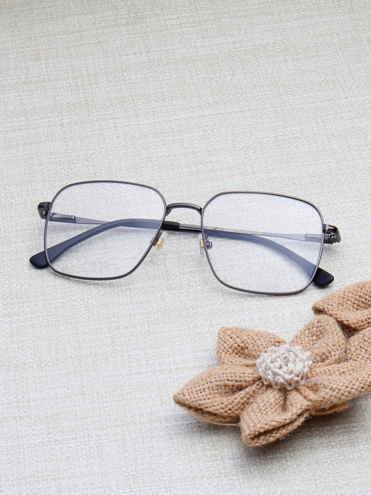 TED SMITH Unisex Grey Full Rim Square Frame (54)