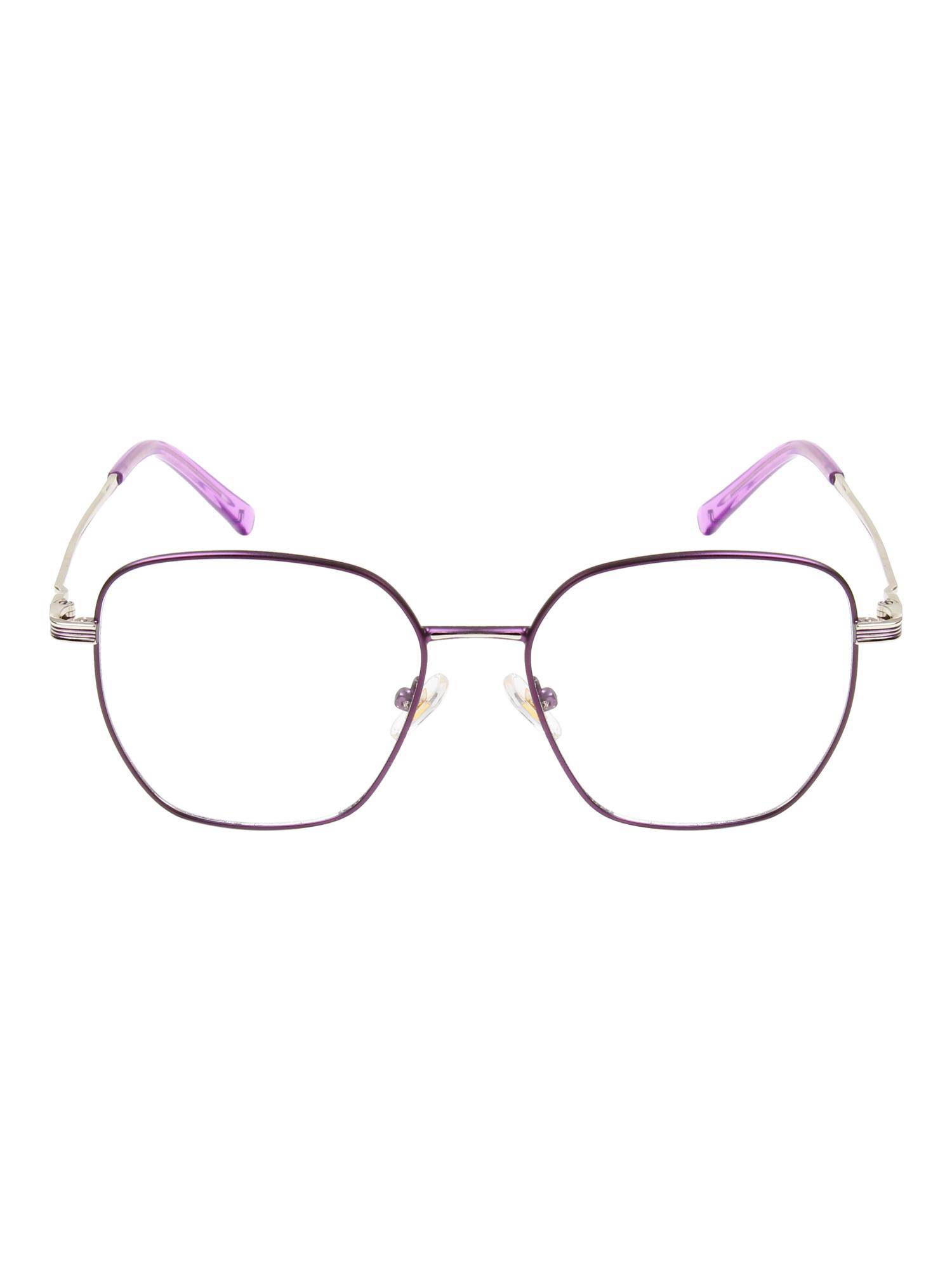 TED SMITH Unisex Purple Full Rim Wayfarer Frame (52)