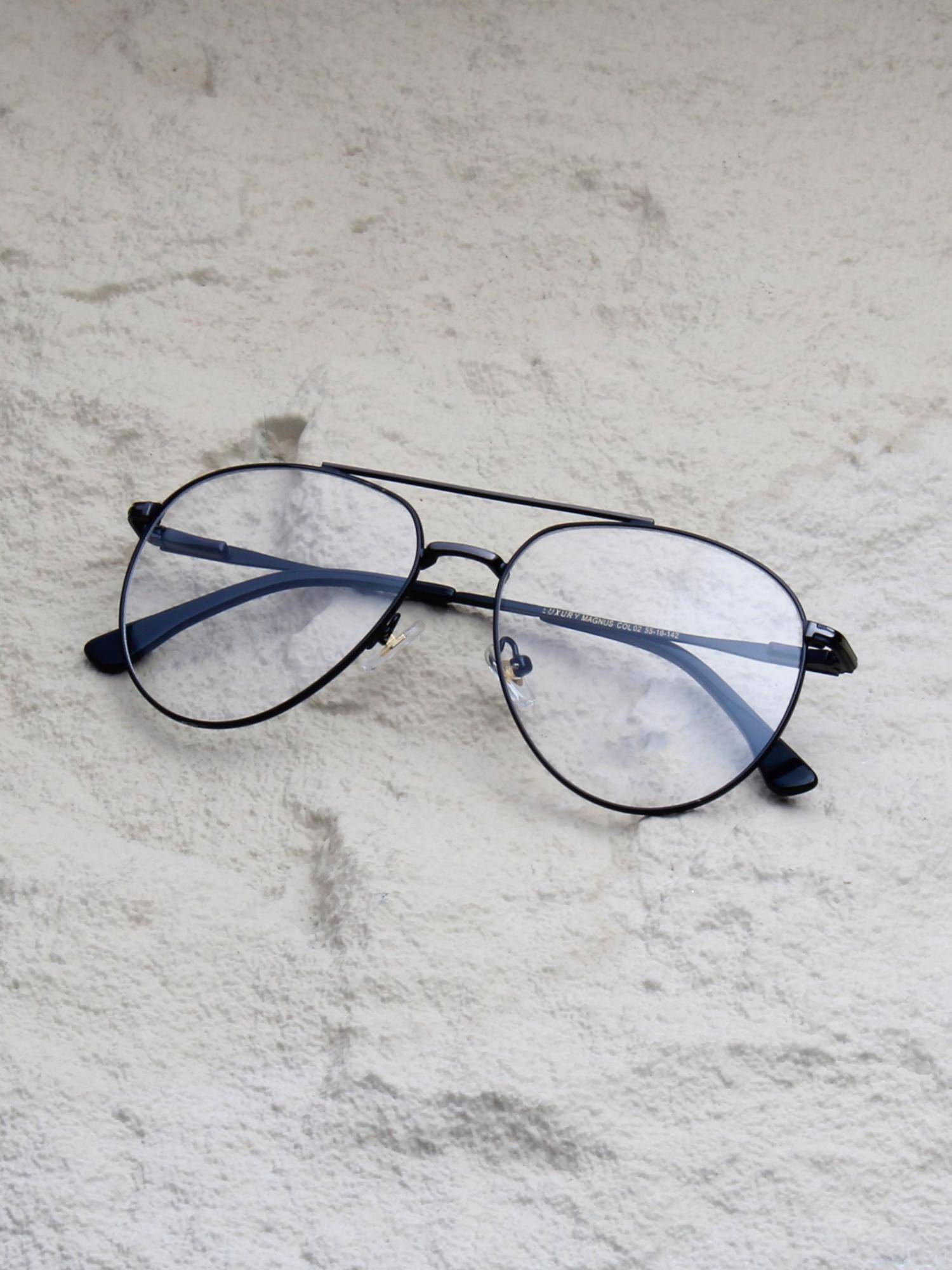 TED SMITH Unisex Grey Full Rim Aviator Frame (55)
