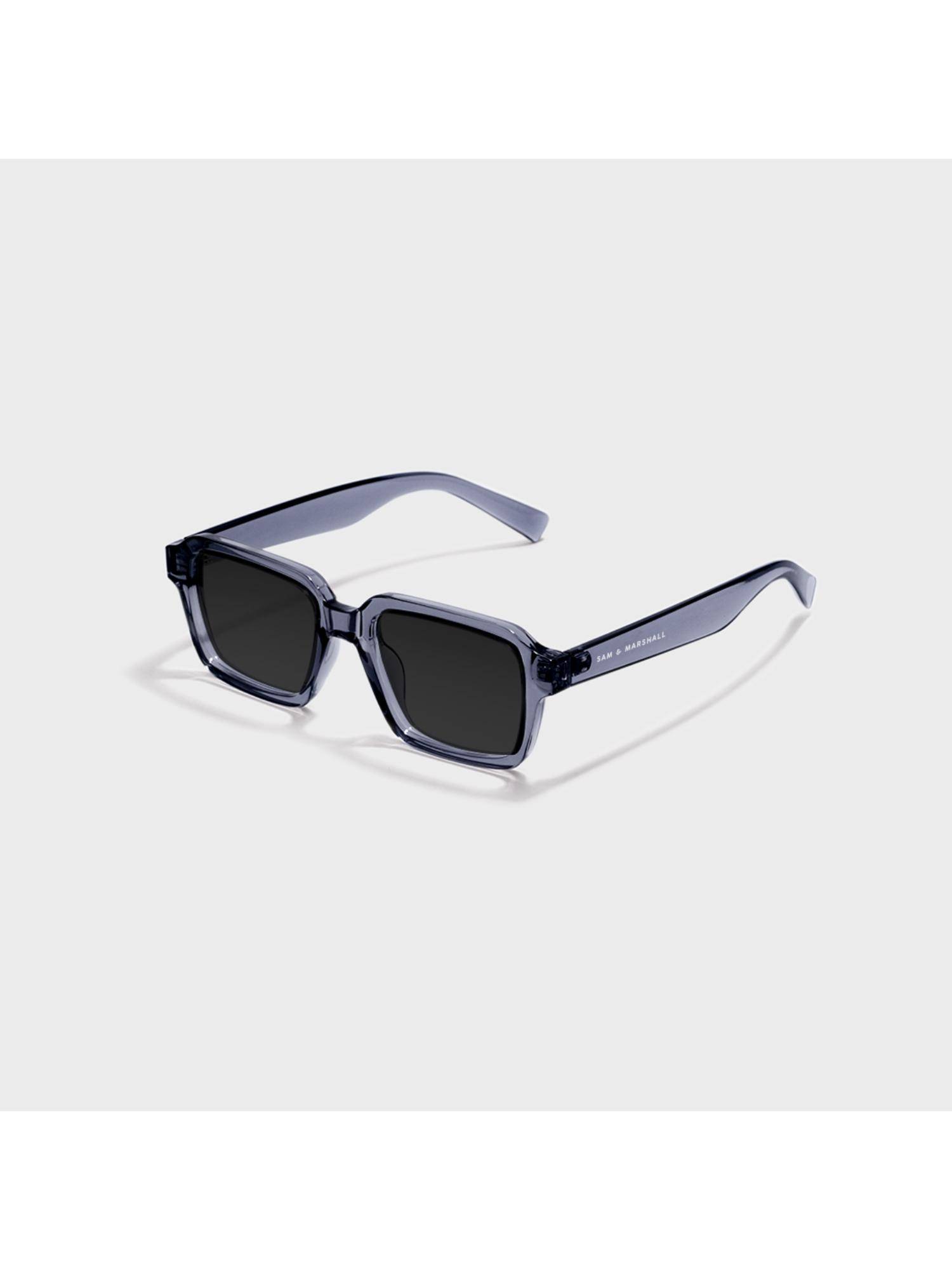 SAM AND MARSHALL Unisex UV Protected Rectangle Grey Lens Sunglasses