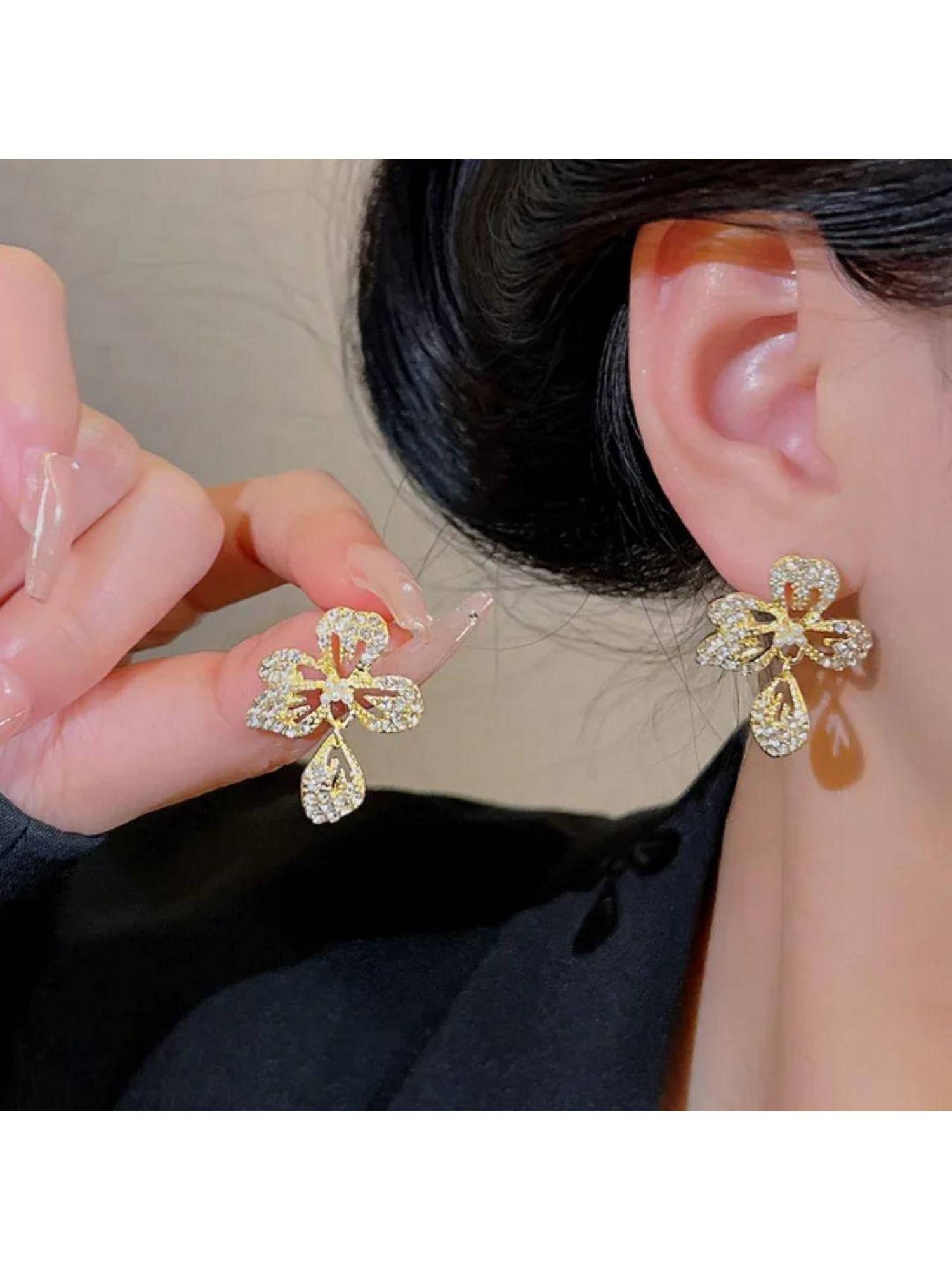 ESTAILO FASHION Copy Of Cut The Crap Flower Earring