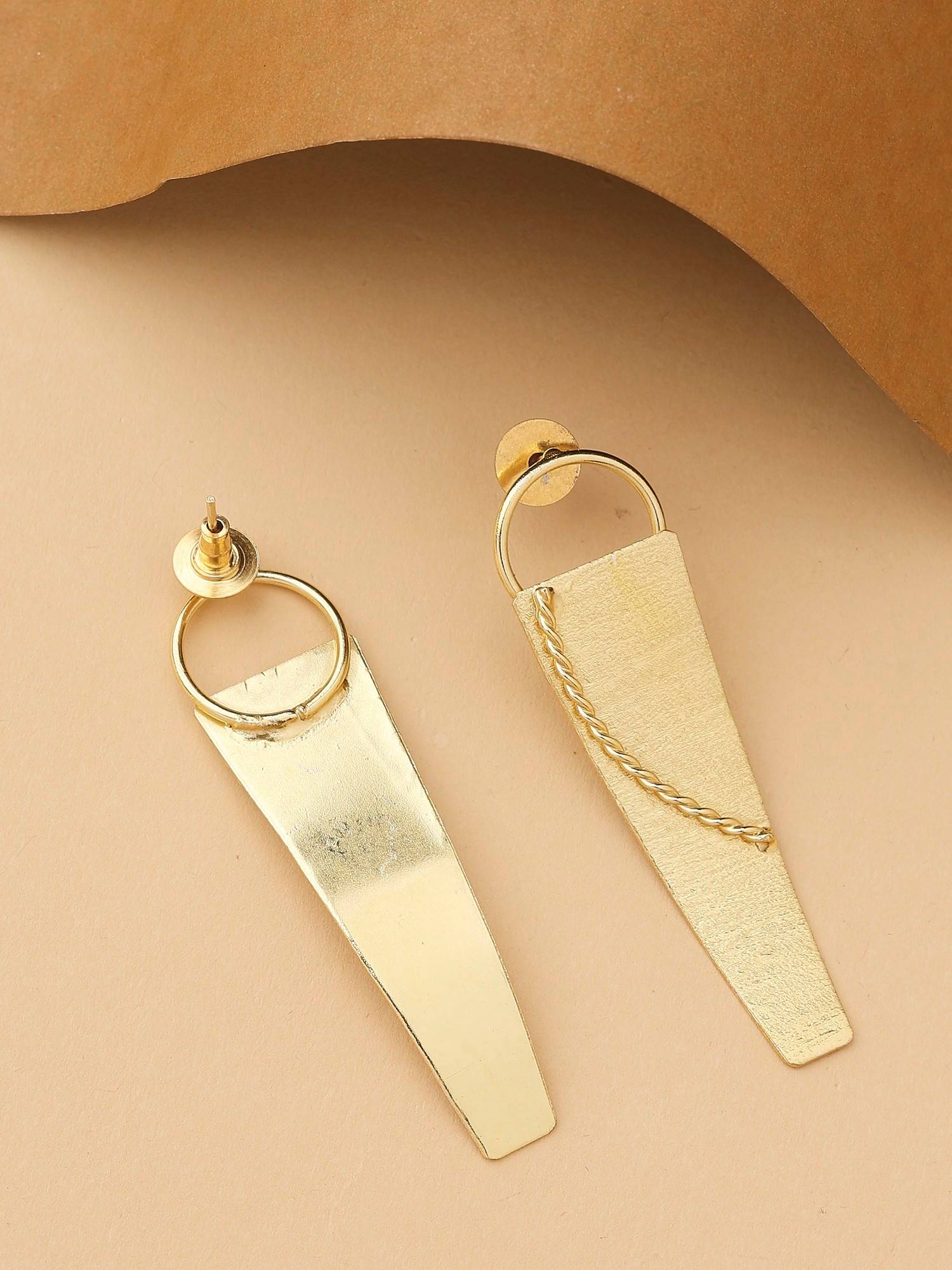 KKATHA ACCESSORIES Golden Edge Earrings